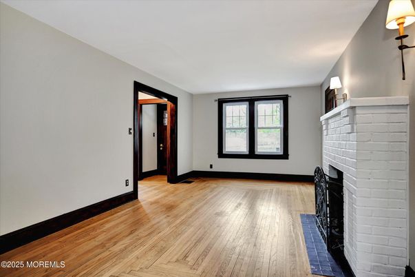 Empty room, Fireplace, Interior, Wood Texture Flooring
