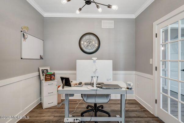 Home Office, Interior, Wood Texture Flooring