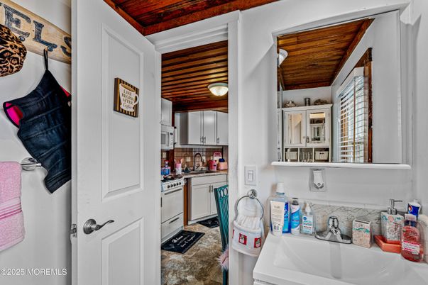 Bathroom, Interior, Wooden Ceilings