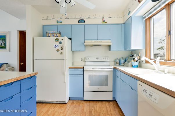 Interior, Kitchen, Wood Texture Flooring