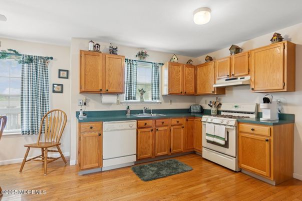 Interior, Kitchen, Wood Texture Flooring