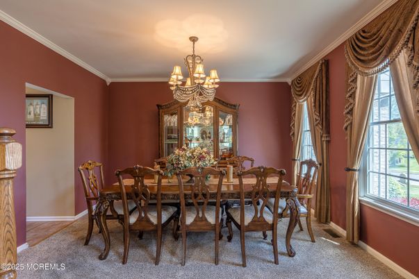 Chandelier, Dining room, Interior