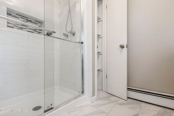 Bathroom, Glass Shower, Interior, Marble