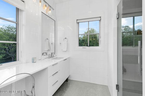 Bathroom, Dual Sink Vanities, Glass Shower, Interior