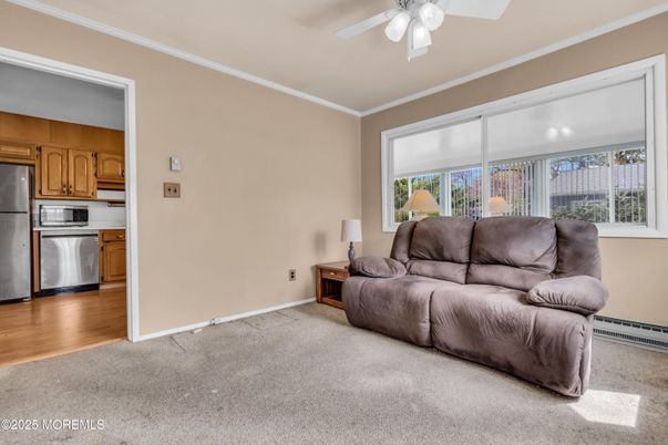 Interior, Kitchen, Living room, Stainless Steel Appliances, Wood Texture Flooring