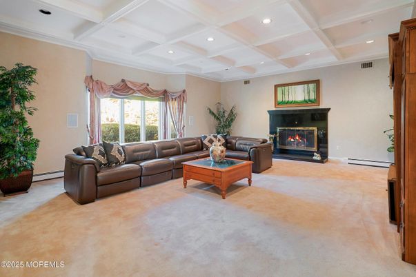 Fireplace, Interior, Living room, Recessed Lighting
