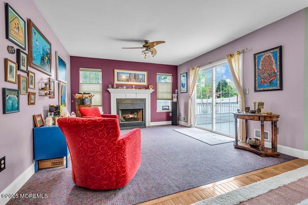 Fireplace, Interior, Wood Texture Flooring