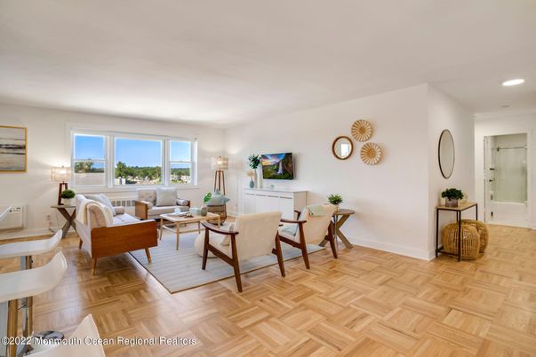 Dining room, Interior, Living room, Recessed Lighting, Wood Texture Flooring