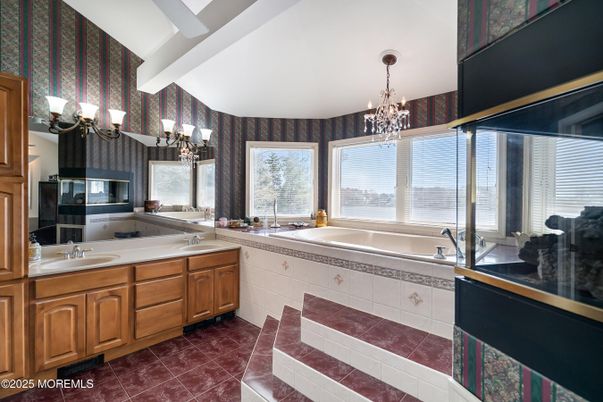 Bathroom, Chandelier, Dual Sink Vanities, Interior