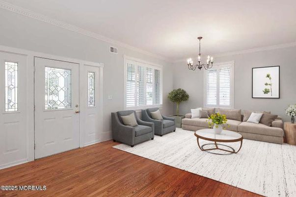 Chandelier, Interior, Living room, Wood Texture Flooring