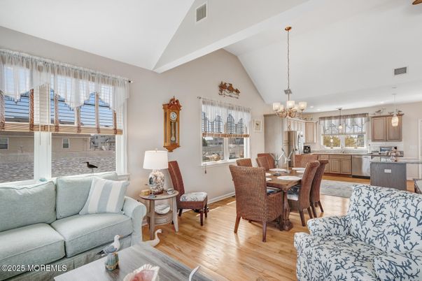 Chandelier, Dining room, Interior, Kitchen, Pendant Lights, Wood Texture Flooring