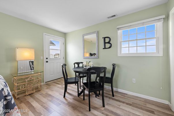 Dining room, Interior, Wood Texture Flooring