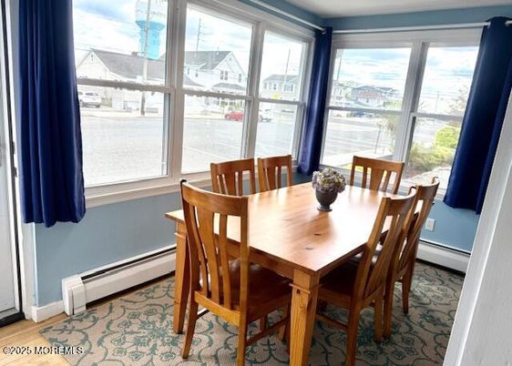 Dining room, Interior, Wood Texture Flooring