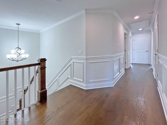 Chandelier, Interior, Recessed Lighting, Wood Texture Flooring