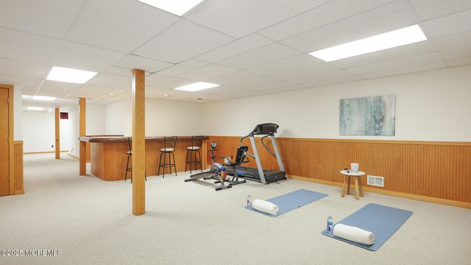 Fitness Equipment, Interior, Recessed Lighting