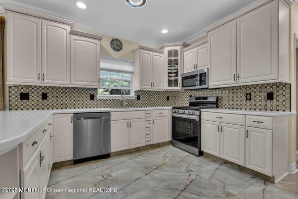 Interior, Kitchen, Recessed Lighting, Stainless Steel Appliances