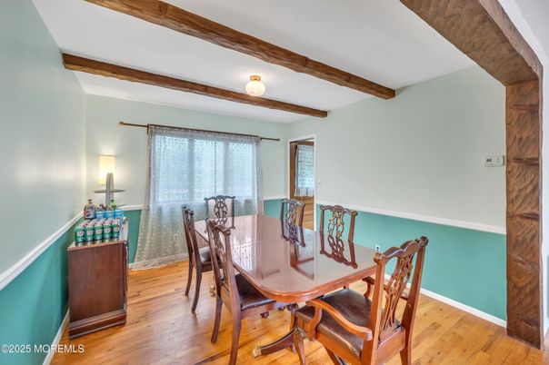 Dining room, Interior, Wooden Beams, Wood Texture Flooring