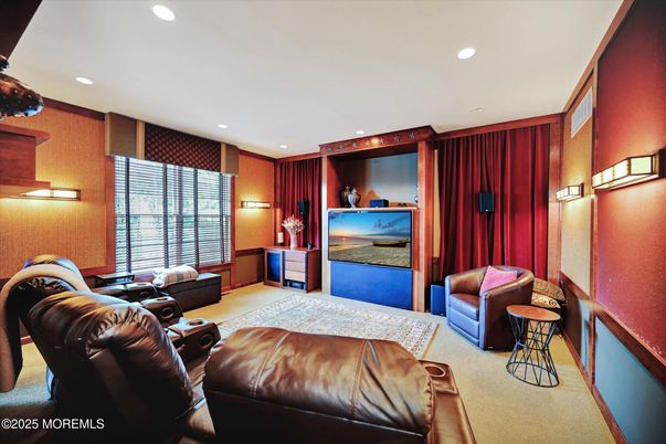 Home Theatre Room, Interior, Projection Screen, Recessed Lighting, Theatre Room