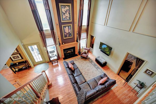 Fireplace, Interior, Living room, Wood Texture Flooring