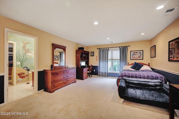 Bedroom, Interior, Recessed Lighting