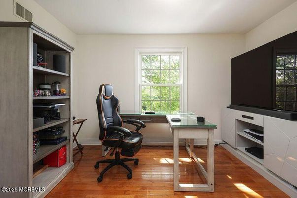 Home Office, Interior, Wood Texture Flooring