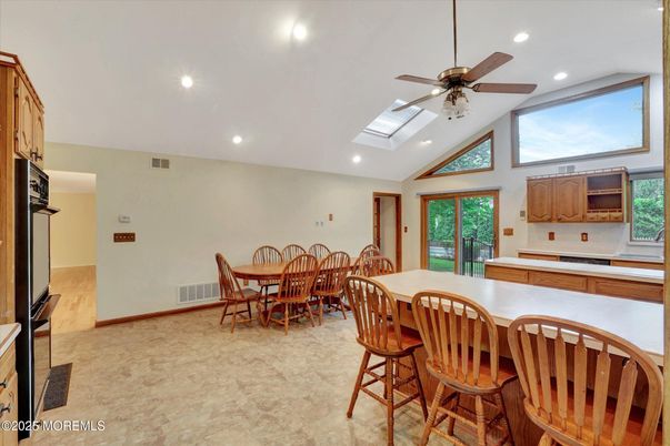 Dining room, Interior, Recessed Lighting