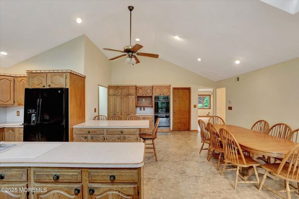 Dining room, Interior, Kitchen, Recessed Lighting