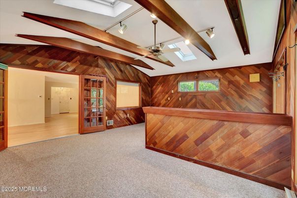 Empty room, Interior, Wooden Beams, Wood Texture Flooring, Wooden Walls