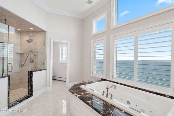Bathroom, Glass Shower, Interior, Recessed Lighting, Water