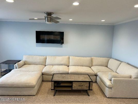 Interior, Living room, Recessed Lighting