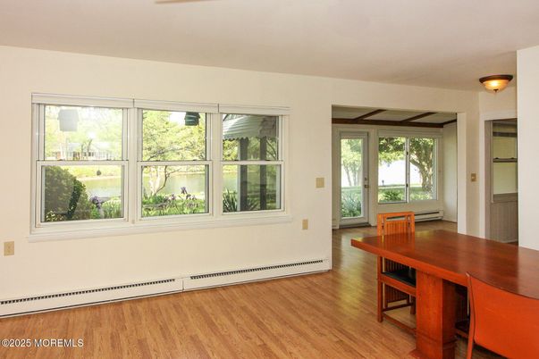 Dining room, Interior, Wood Texture Flooring