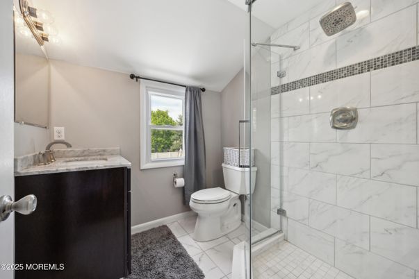 Bathroom, Glass Shower, Interior, Marble Walls