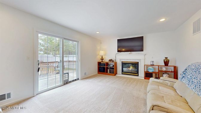 Fireplace, Interior, Living room, Recessed Lighting