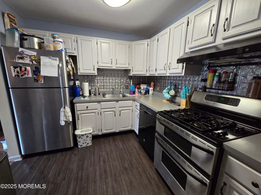 Interior, Kitchen, Wood Texture Flooring
