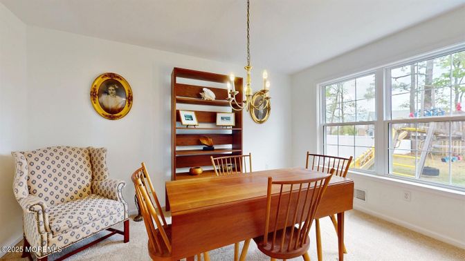 Chandelier, Dining room, Interior