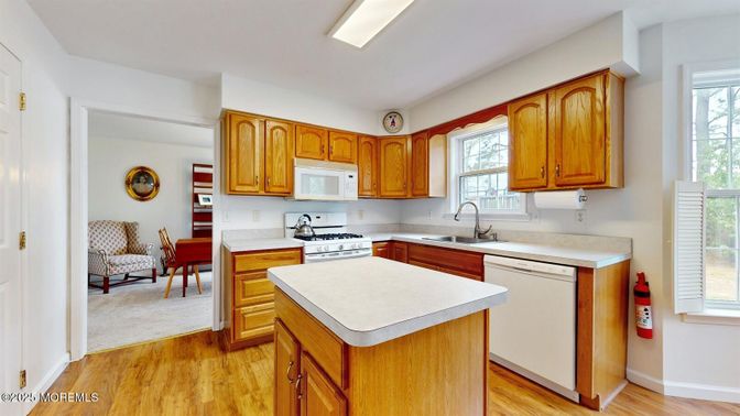 Interior, Kitchen, Wood Texture Flooring