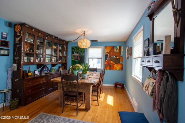 Dining room, Interior, Wood Texture Flooring