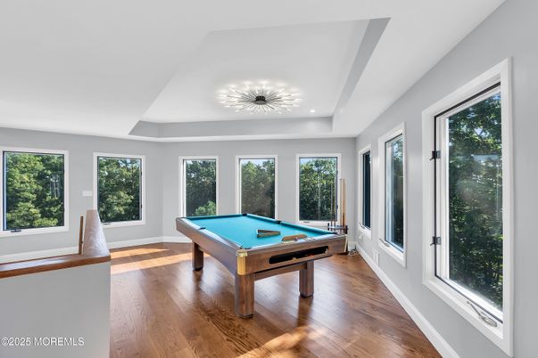 Billiard Table, Game Room, Interior, Wood Texture Flooring