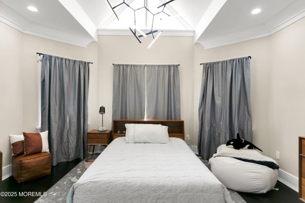 Bedroom, Interior, Pendant Lights, Recessed Lighting