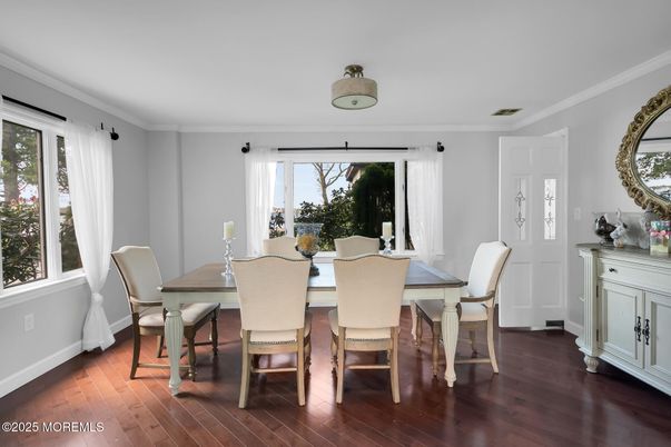 Dining room, Interior, Wood Texture Flooring