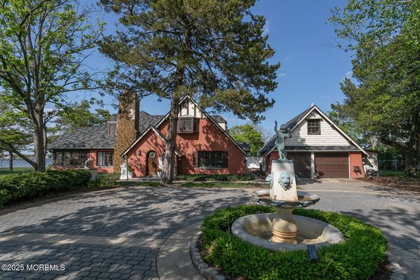 Attached, Exterior, Facade, Brick Facade, Tudor Revival