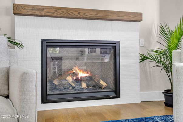 Fireplace, Interior, Wood Texture Flooring