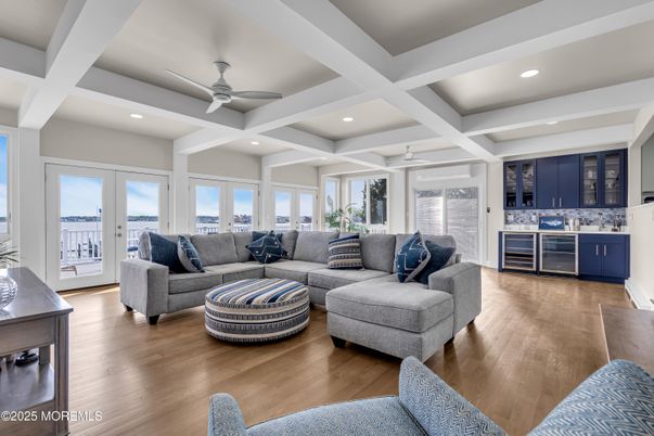 Interior, Kitchen, Living room, Recessed Lighting, Wood Texture Flooring