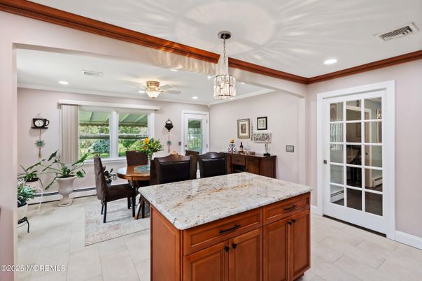 Dining room, Interior, Kitchen, Pendant Lights, Recessed Lighting