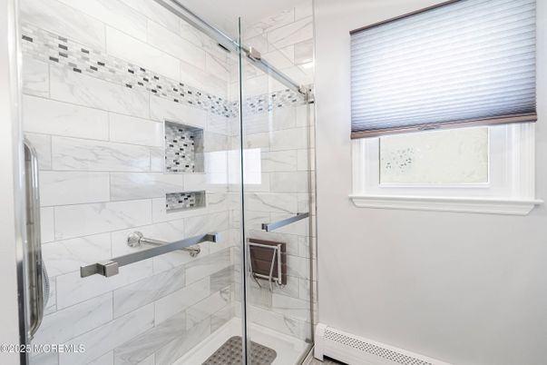 Bathroom, Glass Shower, Interior, Marble Walls