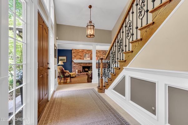 Fireplace, Interior, Pendant Lights