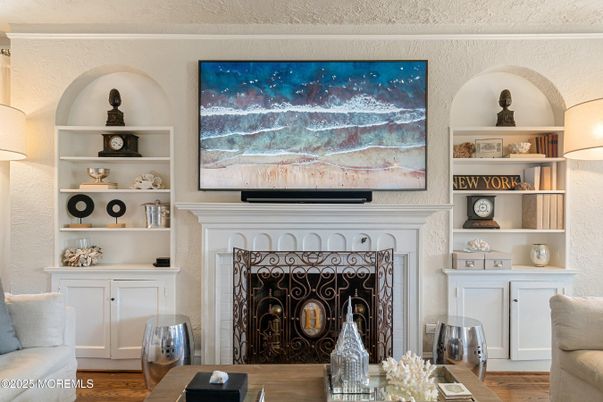 Fireplace, Interior, Wood Texture Flooring