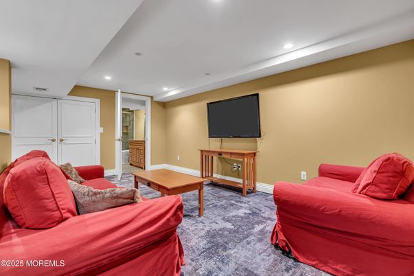Interior, Living room, Recessed Lighting