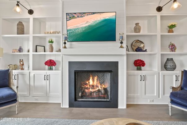 Fireplace, Interior, Wood Texture Flooring