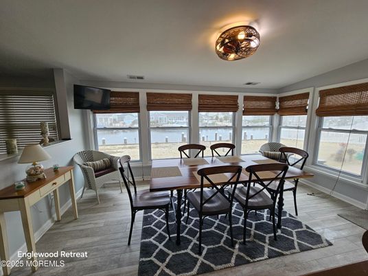 Dining room, Interior, Water, Wood Texture Flooring